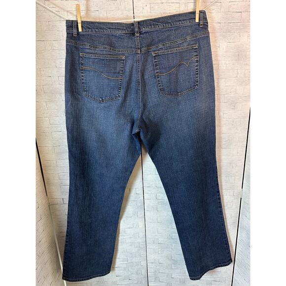 Venezia women’s medium wash boot cut tall jeans mid rise normcore plus size - Picture 2 of 12